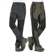 Men's Warm Winter Pants Men Fleece Lining Cargo Pants Mens Waterproof Trousers Male Stretch Casual Work Pants