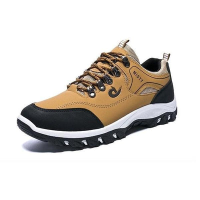 Men Sports Casual Wearable Hiking Sneakers Male Non-slip Running Quality Leather Shoes