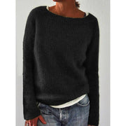 Solid Knitted Plus Size Pullovers Jumpers Sweaters