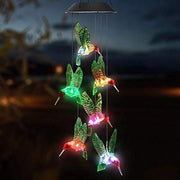 Solar-Powered Dangling Hummingbird Lights