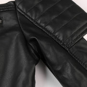 Men's Leather Jacket Fashion with Fleece Thicken Motorcycle Jacket Men Slim Style Quality Leather Jacket