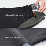 Men's Warm Winter Pants Men Fleece Lining Cargo Pants Mens Waterproof Trousers Male Stretch Casual Work Pants