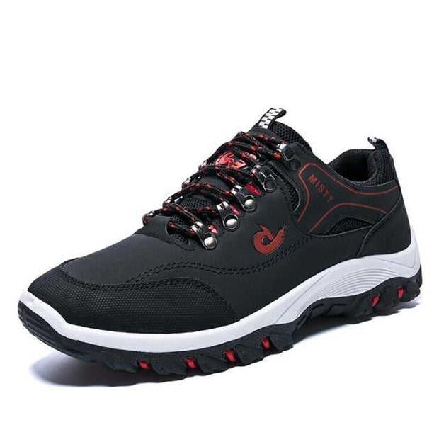 Men Sports Casual Wearable Hiking Sneakers Male Non-slip Running Quality Leather Shoes