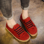 Women Casual Lace-up Flats Comfortable Round Toe Loafers Shoes
